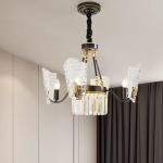 Elegant Palace-Style Carved Crystal Chandelier: A Timeless Statement Piece