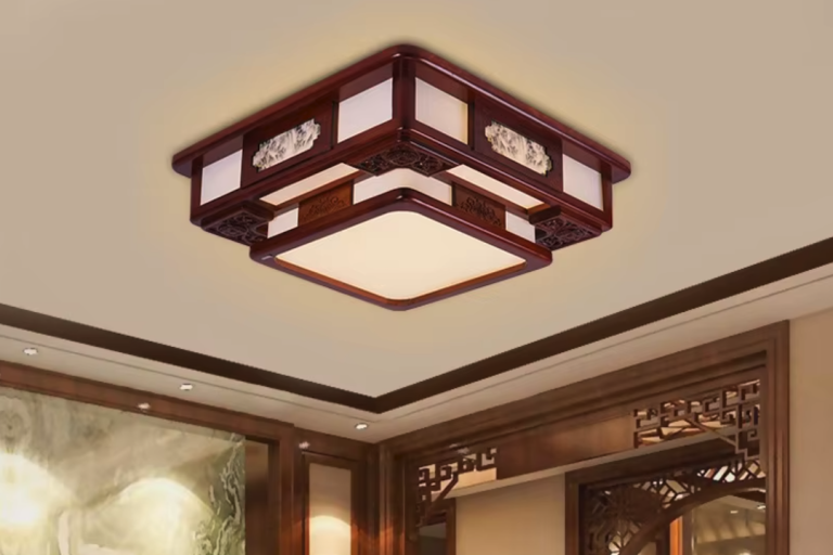 Timeless Elegance: Chinese Traditional Rectangular Ceiling Lamp
