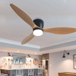 Upgrade Your Space with a Nordic Modern 3-Leaf Wooden Ceiling Fan Light