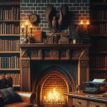 Vintage Charm: Library Wall Lamp for Cozy Reading Room