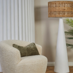 Creating Serene Spaces with Biophilic Woven Seagrass Column Floor Lamps