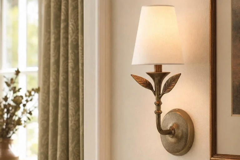 Enhance Your Fireplace with a Hand Forged Iron Wall Sconce